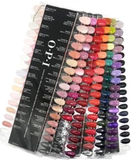 OPI Color Chart-Gel Color, Infinite Shine, Nail Lacquer, Powder Perfection 2023