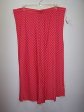 NWT Dressbarn Stretch Knit Maxi Skirt, Elastic Waist Pull-On Made In USA Size 3X