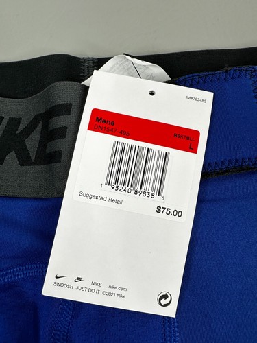 Nike Pro NBA Compression 3/4 Tights Pants Mens Size Large Team Issue New - Picture 5 of 12