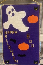 HALLOWEEN Needlepoint Wall Hanging Decoration So Cute