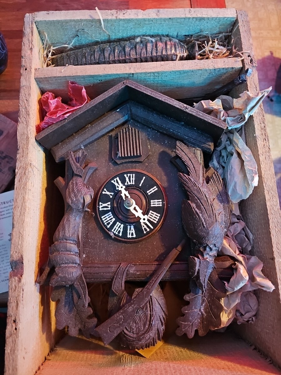 Vintage 1 Day Hunter Black Forest Cuckoo Clock | eBay