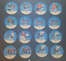 Lot X 16 1991-92 Kraft Peanut Butter NHL Discs~Gretzky~Lafleur~Cournoyer
