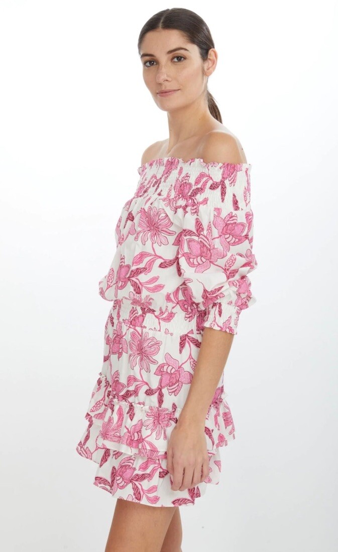 strapless open back dress Jennifer Klein Couture Fiona Dress L / Raspberry Taffeta main image 0