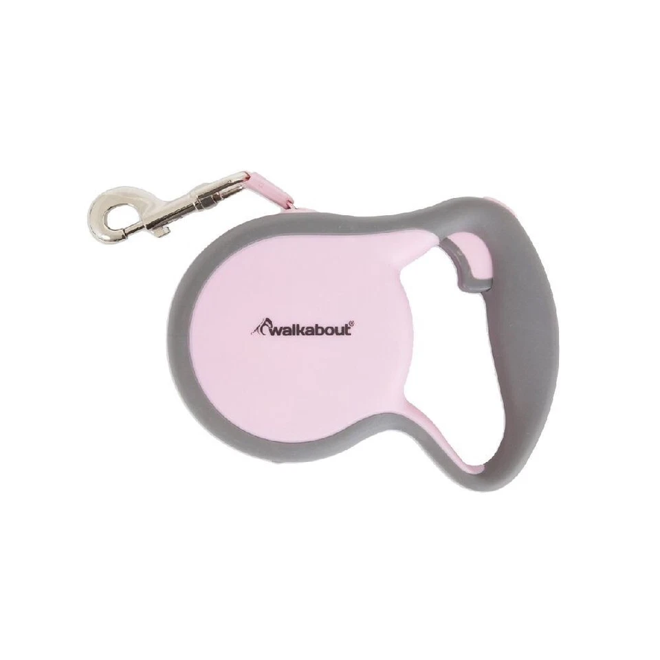 Correa retráctil para perro Petmate nueva Walkabout rosa - grande 16 pies. Hasta 110 libras Foto 2 de 3