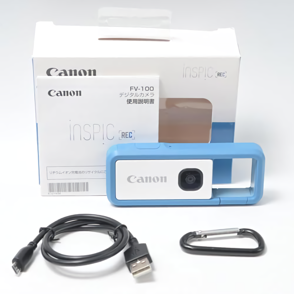Canon INSPIC REC FV-100デジタルトイカメラ 青 Canon iNSPiC REC FV