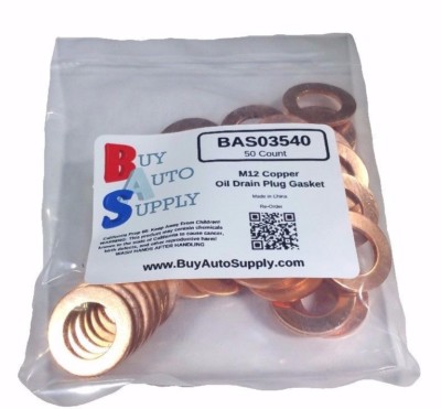 (50) M12 Copper Oil Drain Plug Gasket * Fits  Dorman 095-001