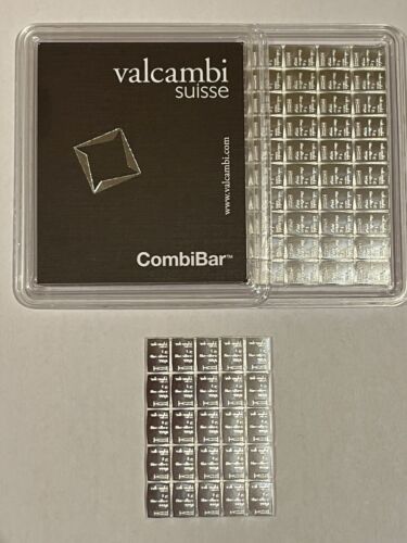 25 x 1-GRAM SILVER VALCAMBI SUISSE BULLION 999 PURE Combibar - Picture 3 of 4