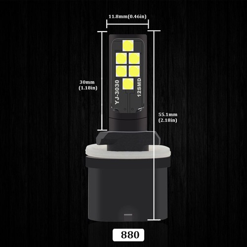 Nueva bombilla LED púrpura 2x 880 brillante mejorada SMD 3030 reemplazo directo de luz antiniebla - Imagen 2 de 11