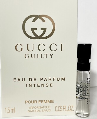 Gucci Guilty Pour Femme Eau de Parfum Intense Sample / travel Sz 1.5 Ml NEW!!