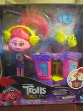 DreamWorks Trolls World Tour Party DJ Poppy Fashion Doll with Musical DJ