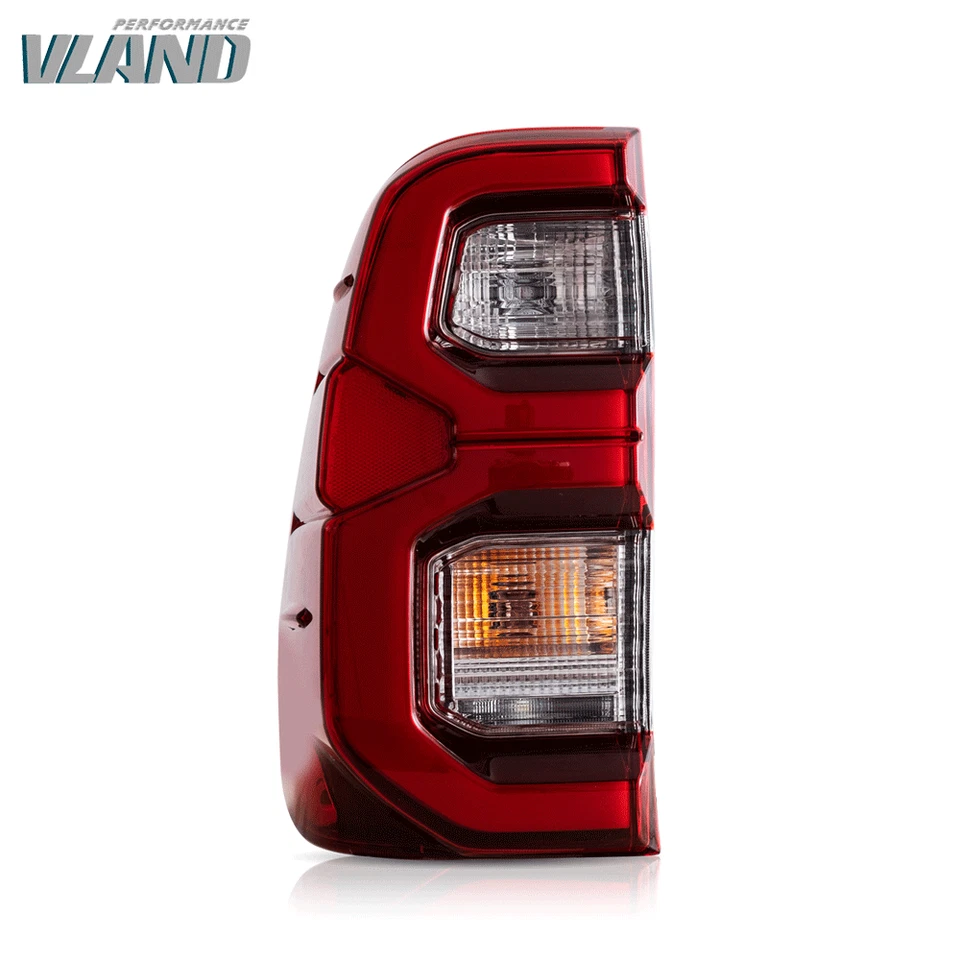 VLAND Full LED Tail Lights Assembly For Toyota Hilux 2015-2023 Rear Brake Lamps - Image 2 of 4