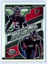 2021 Panini Contenders Optic Xs and Os Pink #23 Deion Jones / Kyle Pitts 