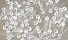 80 Tiny Clear Mini Pin Globes Lights Bulbs Peg For Ceramic Christmas Tree