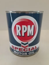 Vintage RPM Chevron / Standard Oil Can 1 qt. - Reproduction Tin Collectible