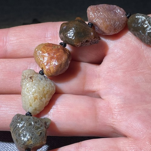 Rare China Inner Mongolia Gobi Eye Agate Stone bracelet ~100% Natural Designer - Picture 3 of 5