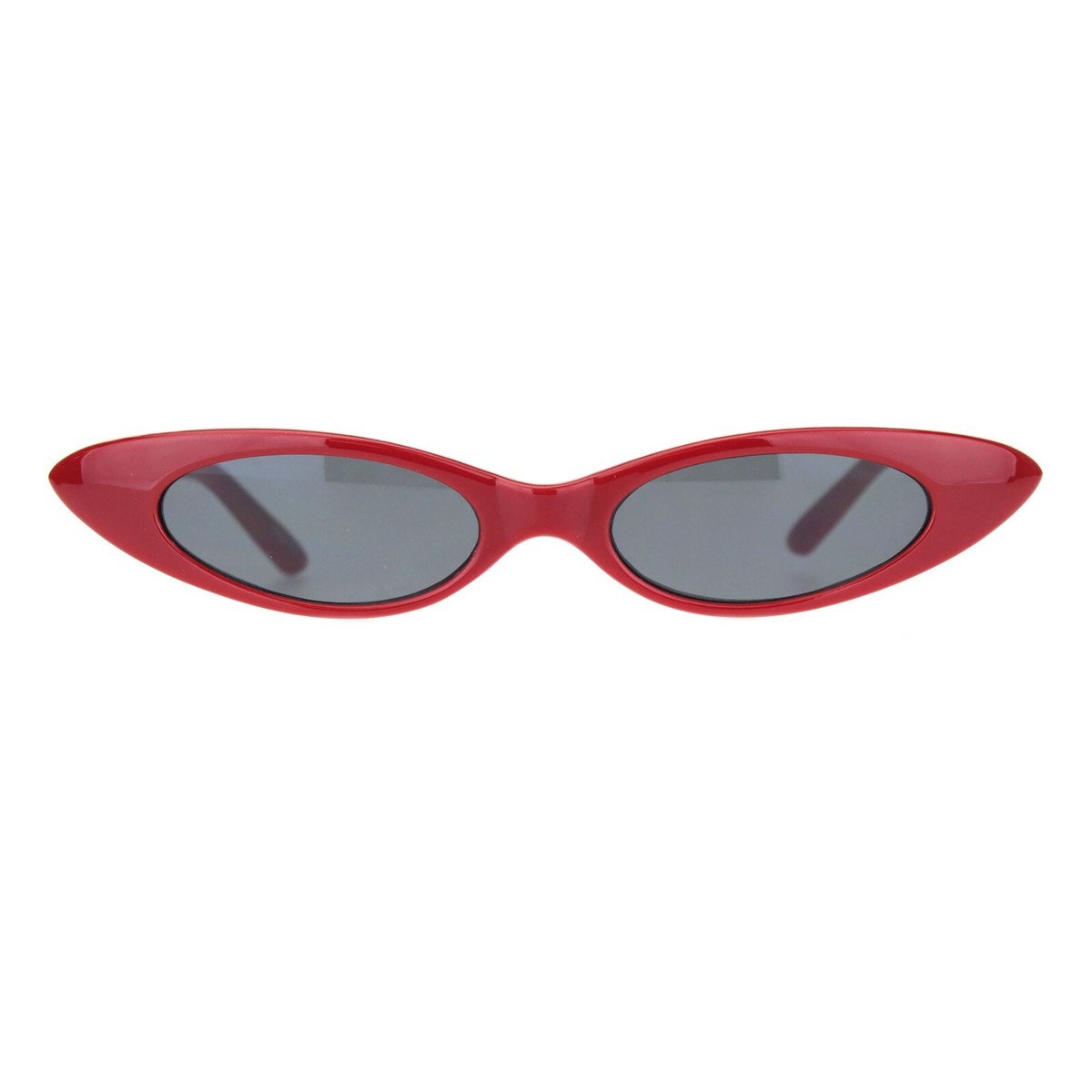 Vintage Oval Cat Eye Sunglasses Narrow Frame UV400 Protection for Women GUVIVI Retro Oval Sunglasses for Women Chic Cat Eye 90s  main image 3