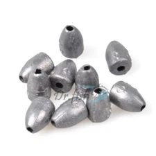 20/50Pcs Bullet Shape Weight Sinkers Bulk Worm Carolina Dropshot Rig 1.8/3.5/10g
