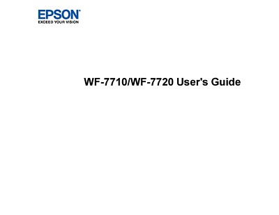 EPSON WF-7710D Drucker Bedienungsanleitung Manual A5 Farbe 343 Seiten