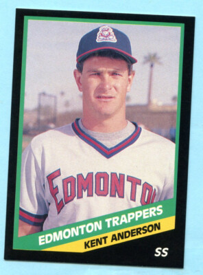 1988 CMC - Trappers Pac. Coast League -  Edmonton - Kent Anderson- Box 198