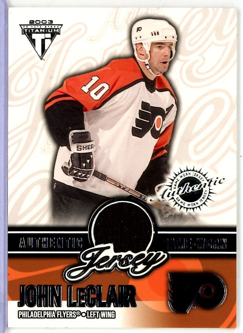 2002-03 Titanium Jerseys #52 John LeClair JERSEY /151 - Philadelphia Flyers