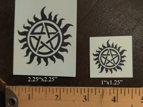 SMALL or LARGE Supernatural Sam Dean Winchester Temporary Tattoo - Picture 2 of 5