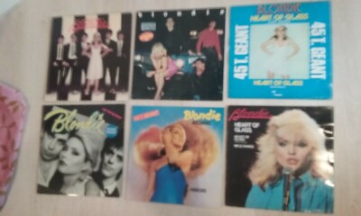 SET 6 TASCHEN NUR BLONDIE 3 LPS/3 MAXIS MEIST FRANZÖSISCH