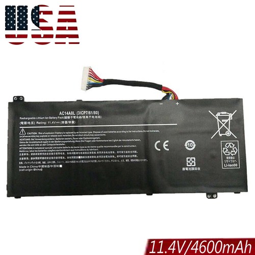 BLESYS AC14A8L KT.0030G.001 Batería Portátil Compatible Para Acer Aspire Nitro V15 VN7-571 VN7-571G VN7-572 VN7-572G VN7-591 VN7-591G VN7-592 VN7-592G VN7-791 VN7-791G VN7-792 VN7-792G
