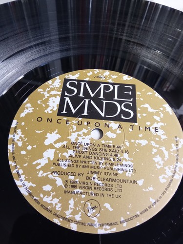 SIMPLE MINDS - ONCE UPON A TIME 1st UK Press Inner 1985 LP EX/VG+ - Picture 6 of 7