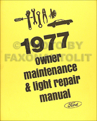 1977 Mercury Selbsthilfe Reparaturhandbuch 77 Monarch Cougar Bobcat Comet Meteor
