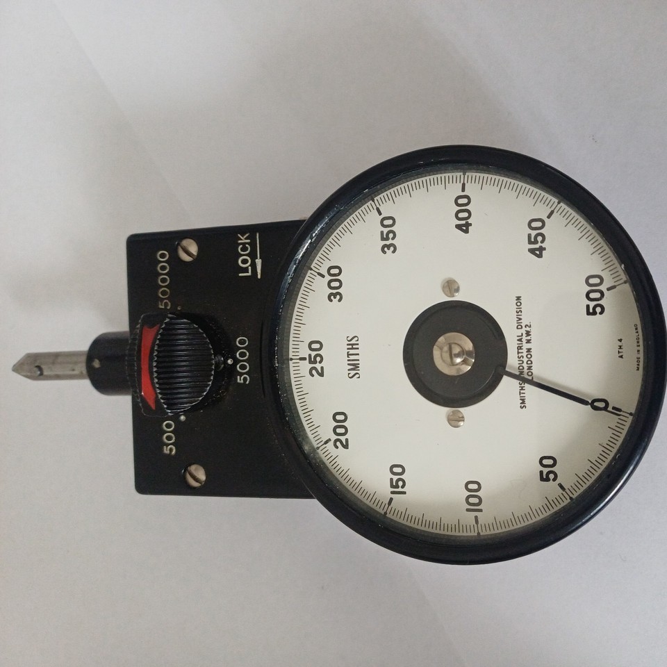 Vintage Engine & Rotating Machinery Tachometer R.P.M. Counter Hand Held