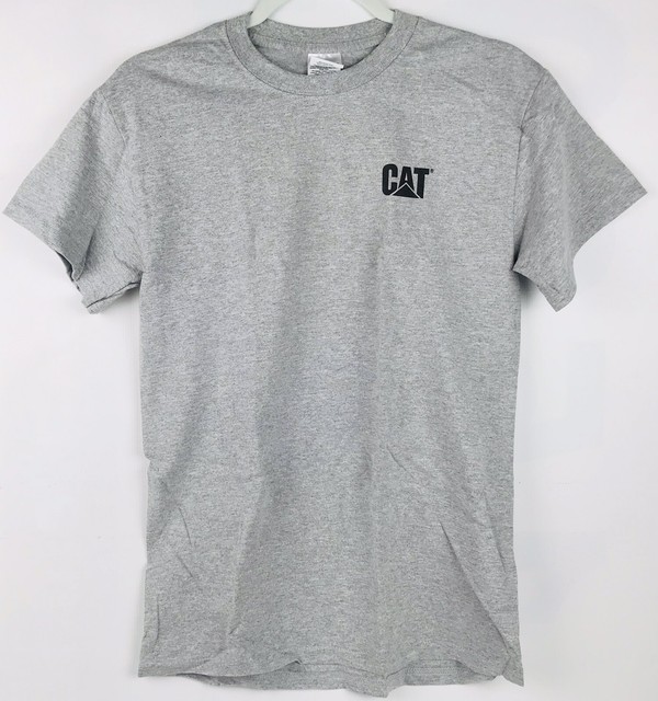 Caterpillar T shirt Youth Small CAT Graphic Logo Loader Tee Gray eBay