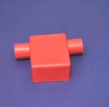 Battery Terminal Flag Boot Protector Red Positive For 2/0 Gauge Wire Cable 