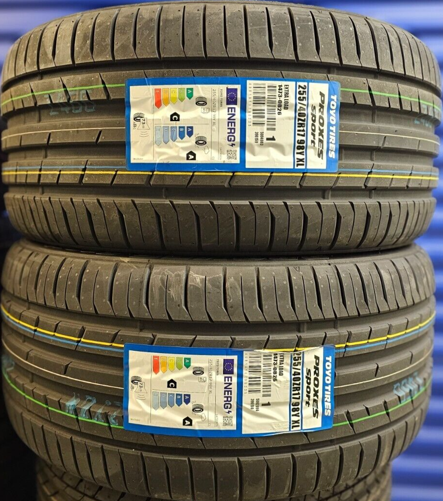 2X NEW TOYO PROXES SPORT 255/40 ZR17 XL 98Y UHP TYRES 255 40 17