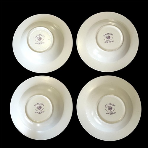 Pfaltzgraff Jamberry Stoneware Pat Farrell Deep Cereal/Soup Bowl Set Of 4 - Picture 2 of 4