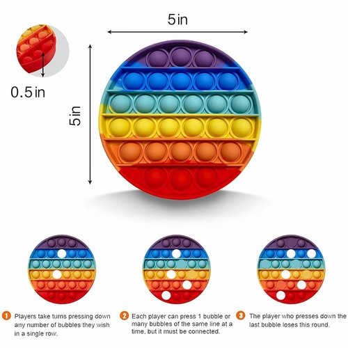 Círculo sensorial calmante para burbujas push pop - Imagen 5 de 7