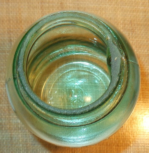 ALTE VINTAGE HALBE GALLONE MASON'S PATENT 1858 GLASGEFÄSS KUGEL ZINKDECKEL & GESCHLIFFENER RAND - Bild 12 von 14