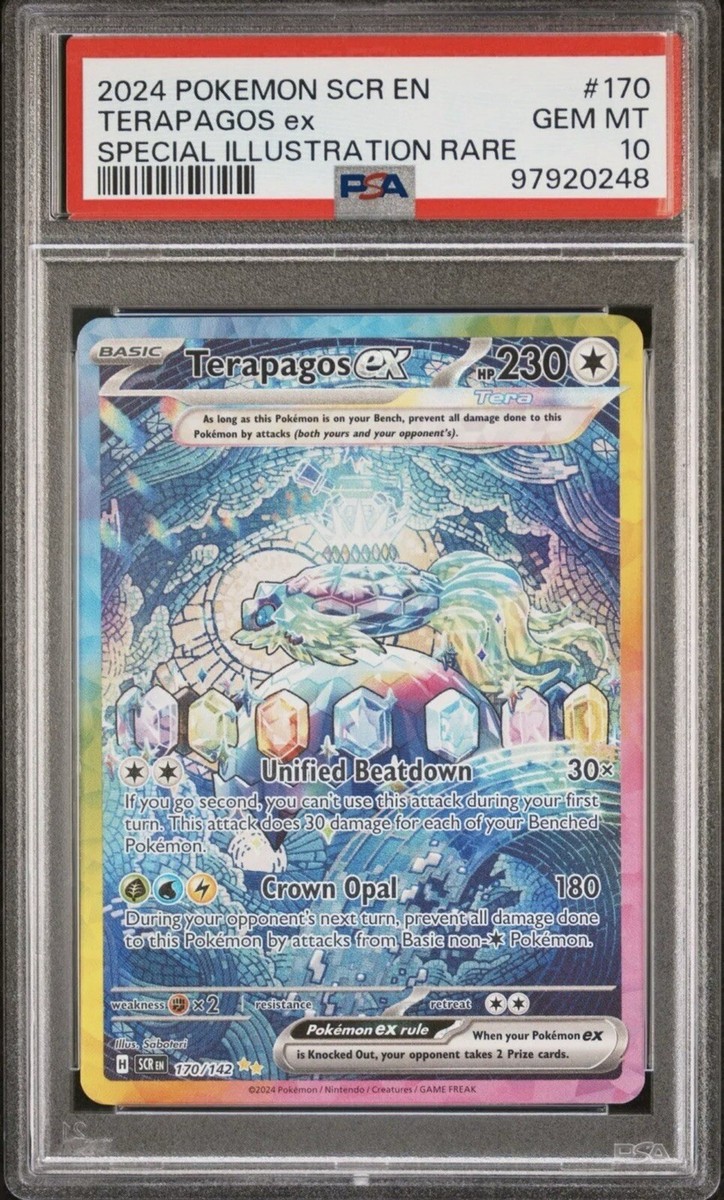 PSA 10 Terapagos Ex Special Illustration Rare #170 2024 SCR PSA 10 Terapagos Ex Special Illustration Rare #170 2024 SCR