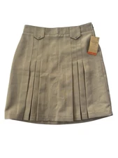 NWT French Toast Khaki Beige School Uniform Skirt Pleated #5252