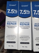 Lot of 2 Tubes Croent 7.5 nHAP White Tooth Repair Hydroxyapatite Toothpaste NEW