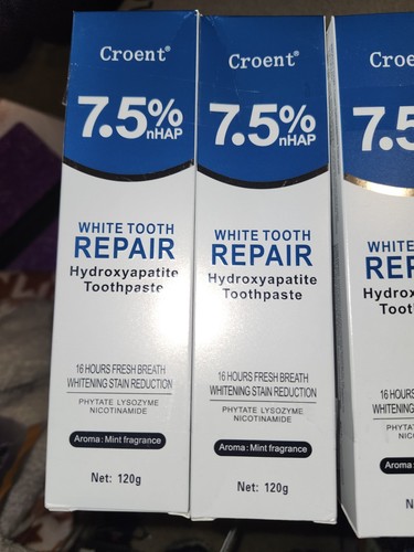 Lot of 2 Tubes Croent 7.5% nHAP White Tooth Repair Hydroxyapatite ...