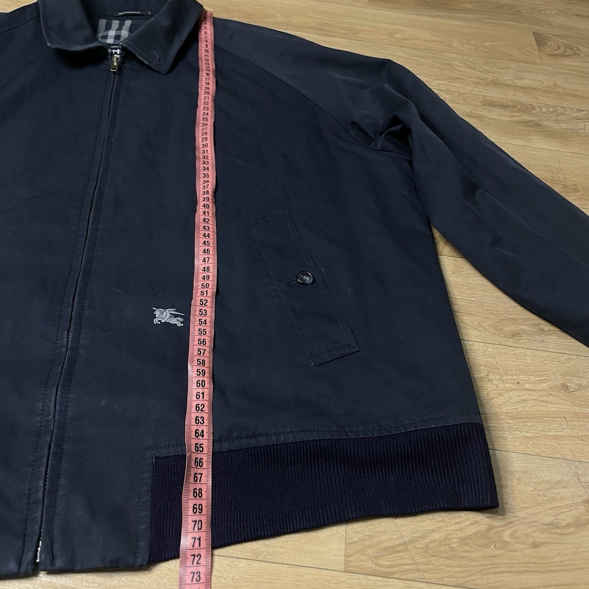 VINTAGE BURBERRY Bomber Jacket winter nova Check Blouson cotton