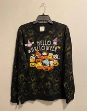 Hello Kitty Sanrio Halloween Men's Long Sleeve Crewneck Sweatshirt Brand New