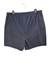 Vintage 1990s Y2K Maternity Shorts Plus 22W Black 6 in Inseam Stretch Summer