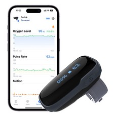 Wellue Oxylink Ring Oximeter Tracking SpO2 & Heart Rate Device & App Beep Alert