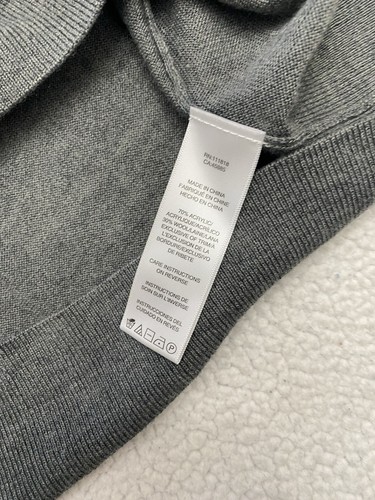 Suéter Michael Kors Cuello en V Mezcla de Lana Para Hombre Grande (ver Medidas) Pullover Gra - Imagen 3 de 8