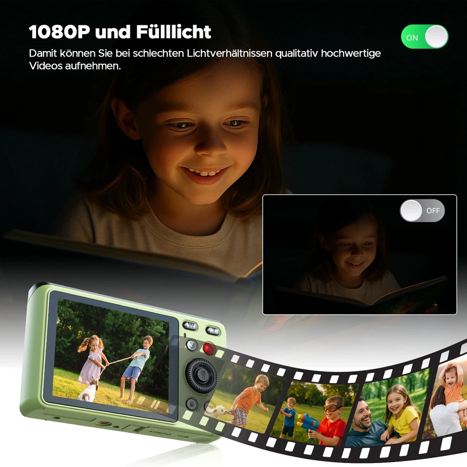 Digitalkamera Fotokamera FHD 1080P 50MP 16XDigitalzoom Fotoapparat Kinderkamera - Bild 4 von 4