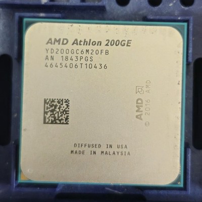 AMD Athlon 200GE : AM4 2C/4HT 3.2Ghz 4M/L3 35W