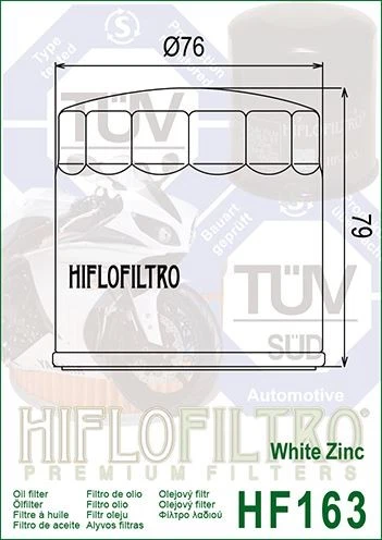 FITS BMW R1150 RT 2002 2003 2004 2005 HIFLO PREMIUM OIL FILTER HF163 — 第 2/2 张图片