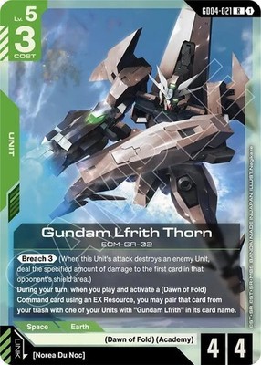 Gundam Lfrith Thorn - GD04-068 R - Gundam TCG: Phantom Aria - English