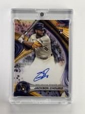 2024 Bowman's Best Refractor Jackson Chourio ROOKIE AUTO RC #B24-JC Brewers - O